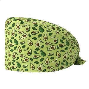 หมวกสครับสำหรับผู้หญิง หมวกพยาบาลแบบมีกระดุม ปรับระดับได้ หมวกทำงานพร้อมแถบยางยืดปรับระดับได้ - Product Image 2