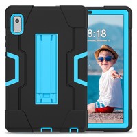 Étui de tablette en silicone antichoc pour Lenovo Tab One 8,7 pouces TB-305FU K9, housse universelle avec support intégré caché