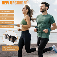 QUADRAFIT - Pesas de Tobillo y Muñeca Ajustables de 6 lb, Ecológicas, de Silicona y Hierro Inoxidable, con Correa Triangular, para Yoga Femenino