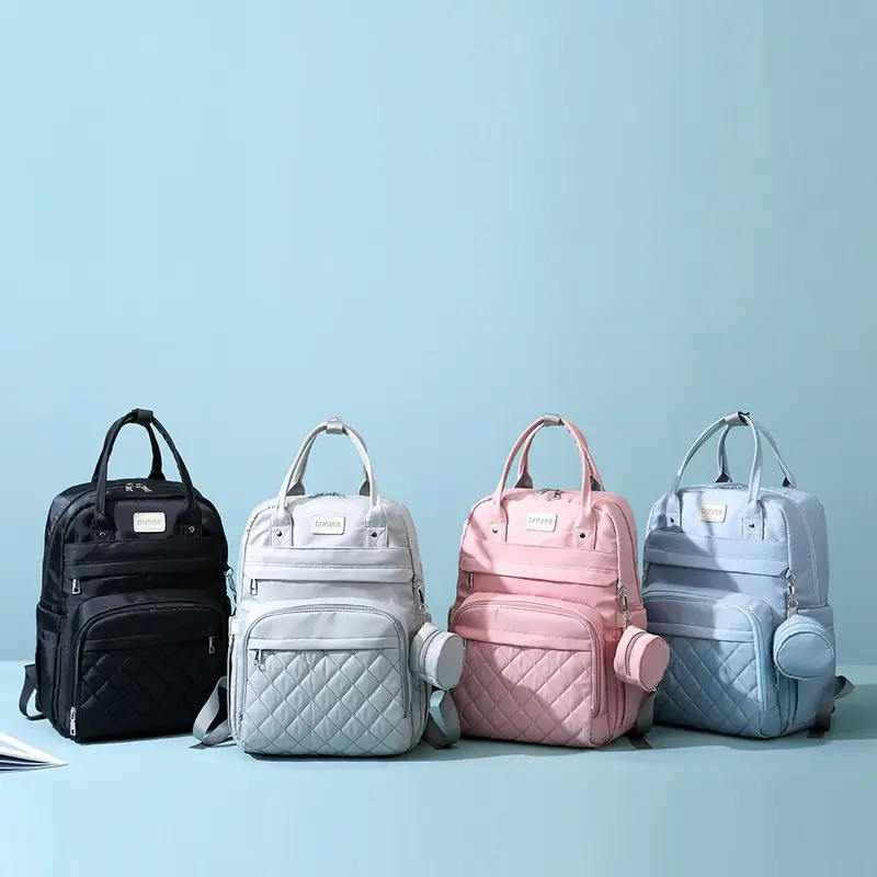 2024 nueva moda mamá bolsas mochila para mujer seco húmedo separación mujer mochila cuero mujer viaje mochila