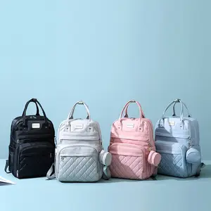 2024 nueva moda mamá bolsas mochila para mujer seco húmedo separación mujer mochila cuero mujer viaje mochila