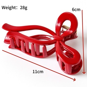 Pince à cheveux en silicone souple en forme de requin, antidérapante, avec nœud, accessoire capillaire quotidien non fragile pour femme - Product Image 2