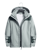 Veste réversible unisexe 3 en 1 de haute qualité, grande taille, coupe slim, chaude, imperméable et coupe-vent, manteau fonctionnel d'extérieur à capuche
