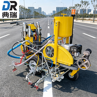 Machine de marquage routier à mélange externe bicomposant, autopropulsée, pour peinture thermoplastique à froid, idéale pour autoroutes et parkings