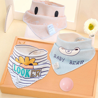 Bib Bayi Sekali Pakai Katun Bermotif Kartun Hewan, Bib Makan Tenun Persegi Panjang Warna Pink Biru Putih Beige untuk Kamar Bayi