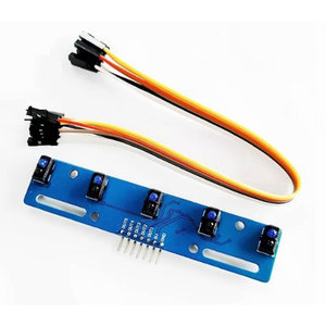 Módulo de sensor infrarrojo Tcrt5000, seguimiento de líneas de 5 canales para robótica inteligente de automóviles - Product Image 1