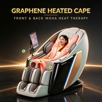 Fauteuil de massage de luxe en cuir à double moteur 2026 L858A avec technologie zéro gravité pour massage shiatsu complet du corps