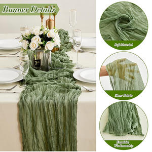 <span class=keywords><strong>Chemin</strong></span> <span class=keywords><strong>de</strong></span> <span class=keywords><strong>table</strong></span> long en <span class=keywords><strong>mousseline</strong></span> <span class=keywords><strong>de</strong></span> soie bohème pour mariage, fête prénatale, anniversaire, Noël, décoration <span class=keywords><strong>de</strong></span> la maison - Product Image 4