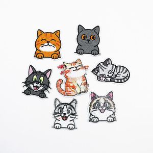 Custom Wholesale Cartoon Cute <b>Cat</b> Embroidery Cloth Sticker Patches Diy Iron on Logo Heat Embroidery Patches <b>for</b> <b>Clothes</b> - Product Image 4
