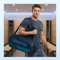 Sac à dos de tennis et pickleball en nylon haut de gamme, imperméable, multi-compartiments, grande capacité, pour entraînement en extérieur, badminton