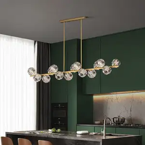 Hot Selling Adjustable Light Decorative Nordic Style Led Golden Chandeliers Pendant Lights