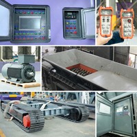 Déchiqueteuse mobile sur chenilles robuste pour métaux ferreux et non ferreux, conçue pour une utilisation industrielle à grande échelle, pour la ferraille d'acier légère et fine et l'aluminium