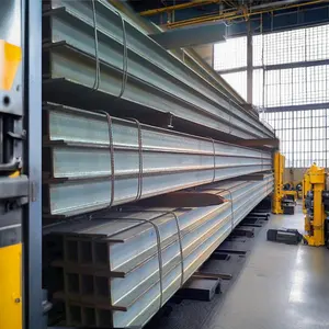 Q235B Light Steel H Beam ASTM Standard Welded Building Materials Bending Cutting Processing Services For Roof