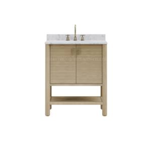Muebles de tocador de baño de roble de lujo Gabinetes de baño - Product Image 3