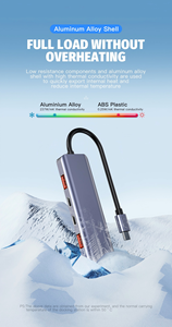 OEM 10Gbps USB3.2Gen2 <span class=keywords><strong>USB</strong></span> <span class=keywords><strong>C</strong></span> ฮับ5-in-1 Docking Station 100W PD Flash CHARGING <span class=keywords><strong>USB</strong></span>-A + <span class=keywords><strong>USB</strong></span>-<span class=keywords><strong>C</strong></span> สำหรับแล็ปท็อป MacBook pro/air - Product Image 5