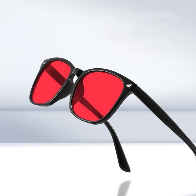 Promote Sleep High Quality Custom Logo Anti Blue Light Eyeglasses Computer Gaming Red Eyewear Orange Blue Light Blocking Glasses