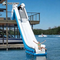 Toboggan aquatique gonflable étanche sur mesure Yuetong pour yacht, bateau, fête en mer et sports nautiques