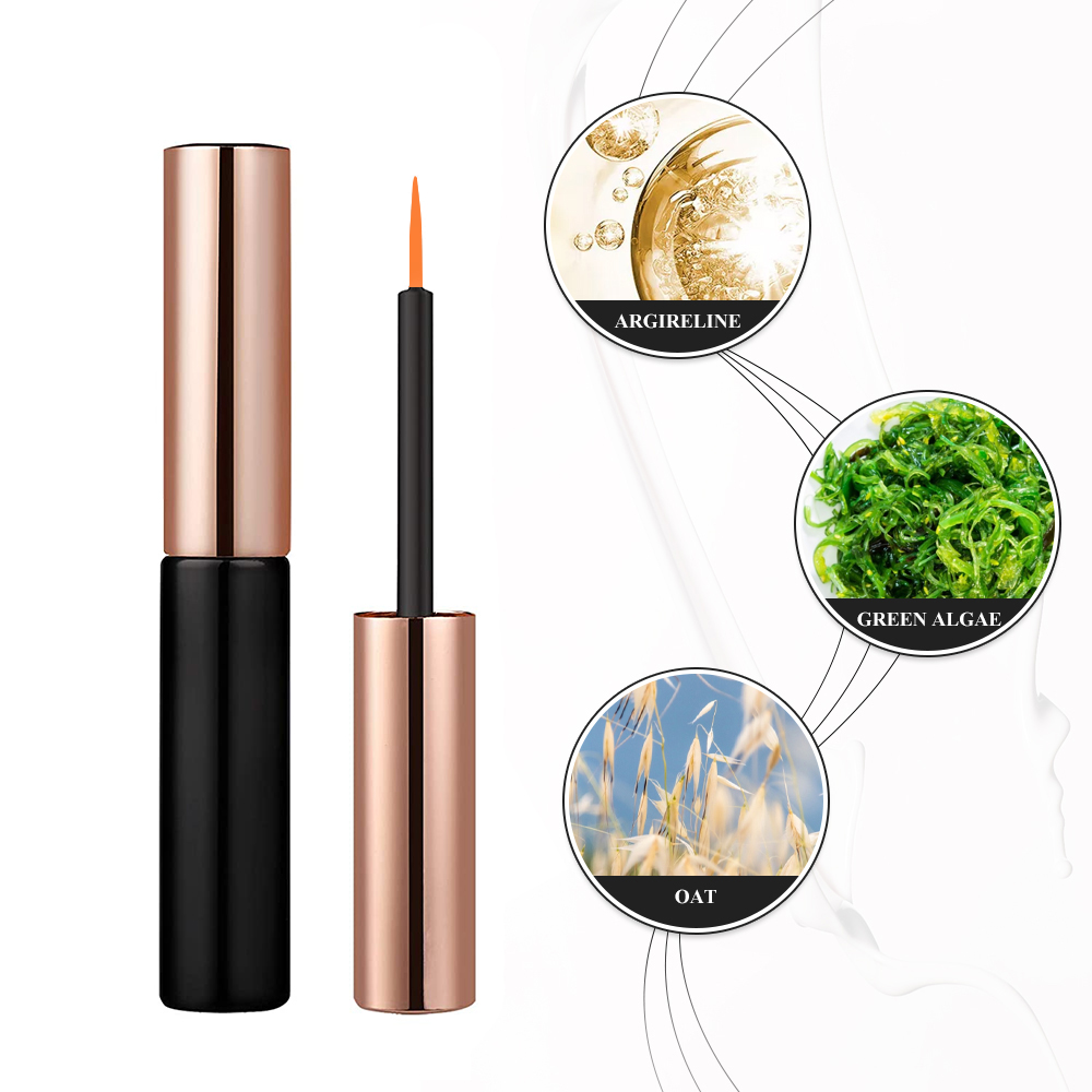 Private label 5 ml 100% natural advanced eye lash enhancing cosmetics eyebrow eyelash growth serum