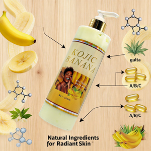 Nouvelle Lotion Corporelle Hydratante Anti-Âge Éclaircissante à la Banane et au Kojic, Vitamines AHA, Réduction des Taches Brunes et des Vergetures, Tous Types de Peau - Product Image 6