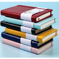 Journal académique carnet de notes A5 B5 grille pointillée 2023 2024 bande élastique Budget couverture rigide A6 Mini taille poche planificateur cahier