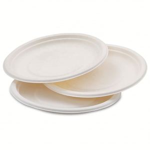Plato Redondo de Bagazo de 7 Pulgadas, Opción Sostenible para Cada Comida, Platos Desechables Ligeros, Precio de Fábrica al por Mayor - Product Image 5