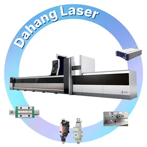 High Precision Fiber Laser Tube Cutting Machine Square e Circle Fiber Laser Cutting Machine para Small Business Idea