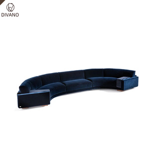 Italian Luxury High Quality Villa Foshan Furniture Turnkey Service Genuine Leather Velvet Luxury DCV-PARSIFAL-FENDI High-End Env - Product Image 5