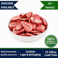 OEM Gedroogde Aardbeien Snacks Groothandel Bulk Volle Dozen Gedroogd Fruit. Gedroogd Fruit Frutas Liofilizadas