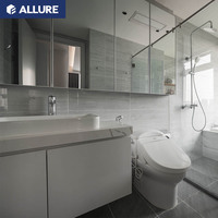 Meubles de salle de bain en bois suspendus au mur Allure Timber Ghana Van Rv avec lavabo