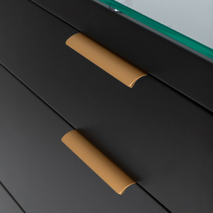 Estación de Trabajo de Peluquería Moderna de Alta Gama, Personalizada, Duradera, de MDF, con Espejo, Almacenamiento Inteligente por Zonas, Fácil de Mover, para Salones Comerciales - Product Image 5