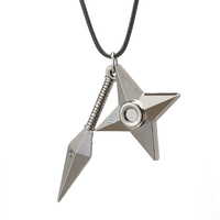 Collier pendentif logo Konoha et montre épée de 4ème génération en alliage vintage, style anime, vente en gros, produit phare