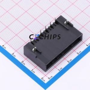 5606BG-016R141TTX00 Wire-to-Board Pin Header Bent Lead Through Hole,P=5.08mm Connector 1x6P 5.08mm Right Angle Insert 6P - Product Image 1