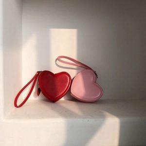 <b>Wallet</b> Pu Leather Card <b>Holder</b> for Heart Shape Purse Red Handbag Women Coin Cute Mini Bag - Product Image 2