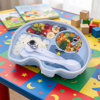 Boîte Bento en Plastique en Gros pour Fabricants, Contenant Alimentaire Portable Scellable avec Fourchette et Cuillère