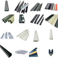 Profilé extrudé en PVC de forme personnalisée, section en plastique léger, accessoires de montage pour bordure de meubles, découpe