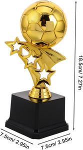 Trofeo Coleccionable Portátil de Resina Personalizado por el Fabricante, Chapado en Oro, Grabado, Impresión Tipográfica, Premio Deportivo de Fútbol - Product Image 2