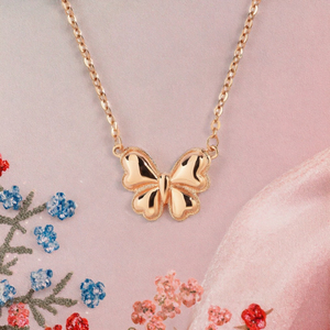 Daidan 18K Gold Plated Butterfly Pendant Necklace <b>Link</b> Chain Zircon Micro Insert Trendy Jewelry From Rajasthan for Women Gift - Product Image 2