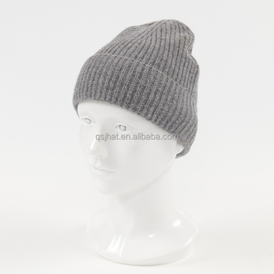 Berretto Unisex personalizzato con Logo 100% in lana con risvolto in tinta unita berretto caldo da uomo - Product Image 2