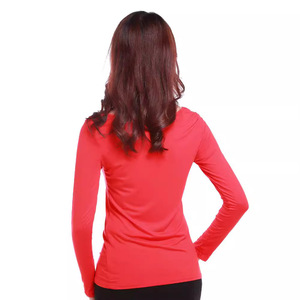 Women's Crew Neck Long Sleeve Modal Basic <strong>Layering</strong> <strong>Tops</strong> - Product Image 5
