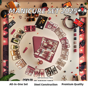Nouvel ensemble de coupe-ongles de luxe 7-en-1 en acier inoxydable pour manucure et pédicure avec outils professionnels 2025 - Product Image 2