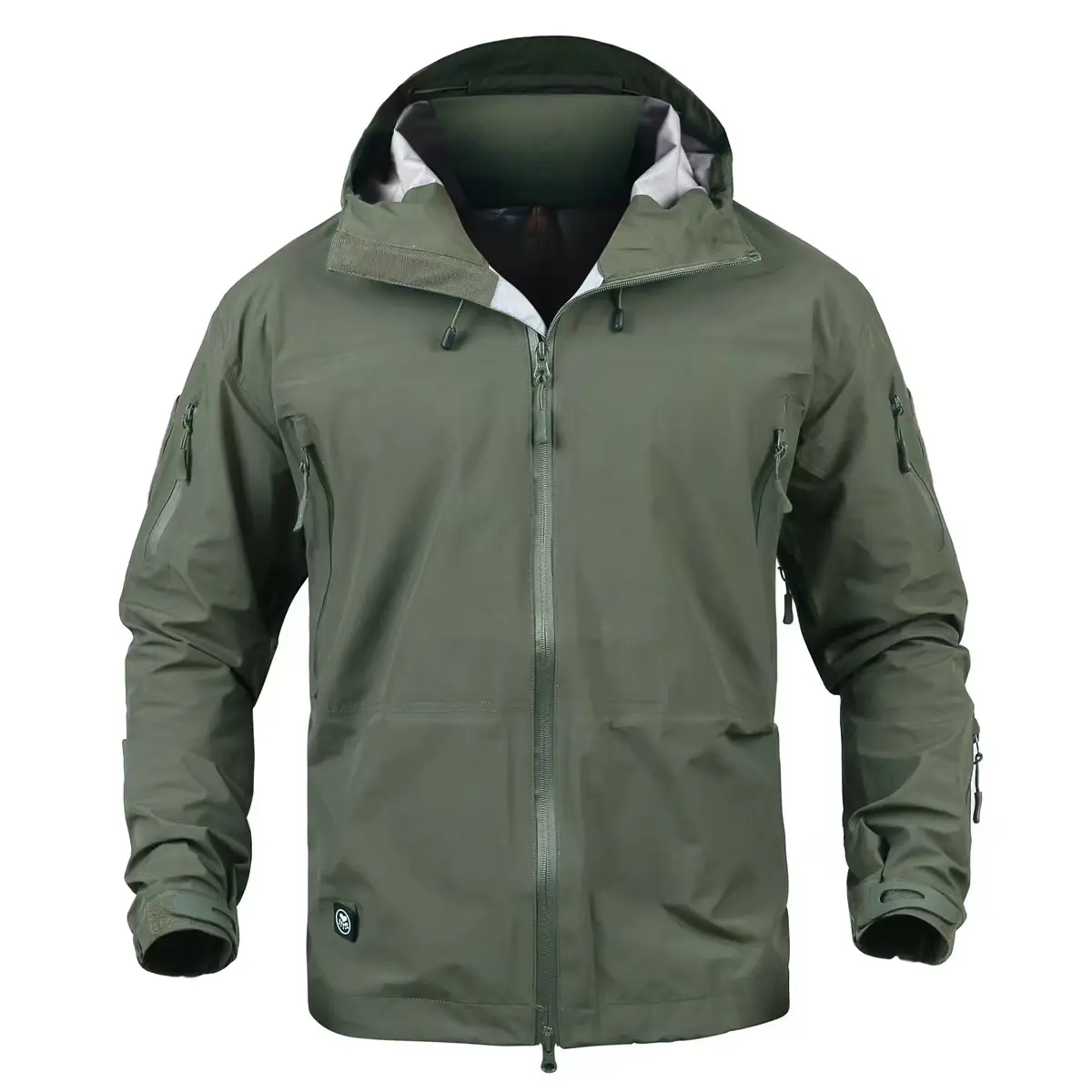 Chaqueta exterior para hombre, chaqueta Sprinter impermeable de cáscara suave de piel de tiburón gris