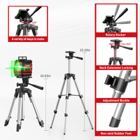 Mini niveau laser vert à 5 lignes tout-en-un super lumineux
