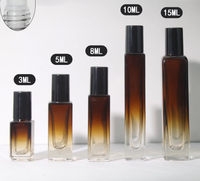 Flacon roll-on de luxe 10 ml en verre dépoli carré pour huile de parfum avec diffuseur à bâtonnets pour femme