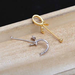 Conector de Joyería DIY con Cierre de Aguja Larga de Plata 925 para Collar de Perlas y Jade, Tamaño 3mm, Modelo 5653 - Product Image 3