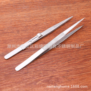 Stainless steel adjustable gemstone <b>clips</b>, lockable, extended anti-slip tweezers, diamond and jewelry tweezers - Product Image 2