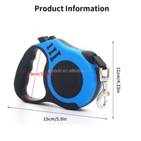 Correa para Perro Personalizada de ABS/Nylon Sólido, 3m, Retráctil Automática, con Decoración de Encaje, Acolchada, Reflectante, para Exteriores, Jardín, Viajes, Caminatas