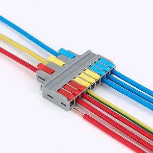 Dado del filo della leva morsettiera del conduttore di giunzione a 4 Pin connettori a filo push-in compatti connettori a filo compatti veloci