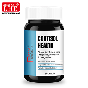 Fabricant en gros de compléments alimentaires Shecome pour la santé du cortisol avec Ashwagandha pour favoriser le sommeil, 60 capsules pour la santé du cortisol - Product Image 1