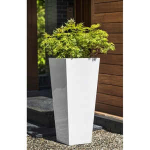 Vente en gros d'usine, pot de fleurs en résine de fibre de verre léger, durable, grand et carré, pot de fleurs d'intérieur et d'extérieur pour jardin - Product Image 3