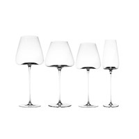 Verre à vin transparent, luxe léger, haut de gamme, design nordique/bourgogne Dordo/minimaliste, pied long et fin, soufflé à la main, compatible lave-vaisselle